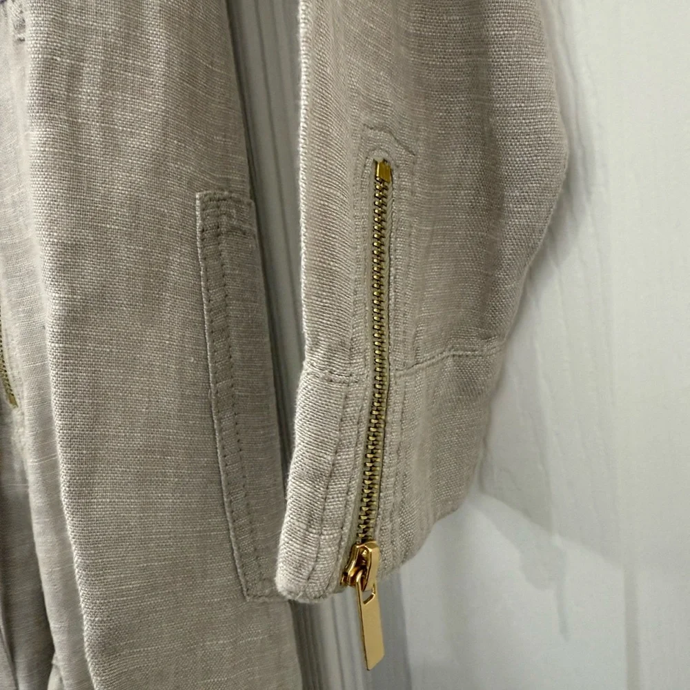 WeWoreWhat Beige Linen Jumpsuit - Picture 6 of 7